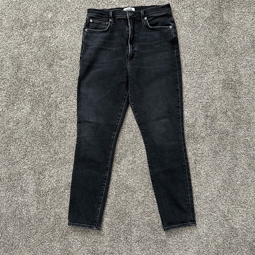 Agolde Women’s Vintage Black Pinch Waist Skinny Jeans - Size 29